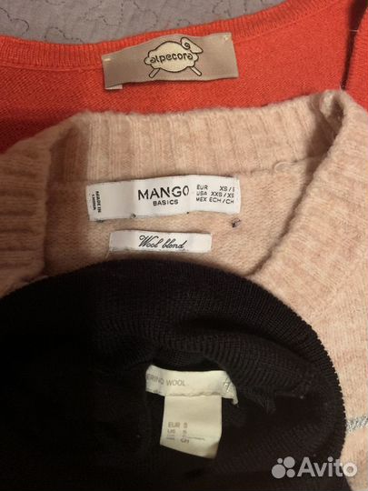 Mango wool blend, H&M merino wool,lola&lisa