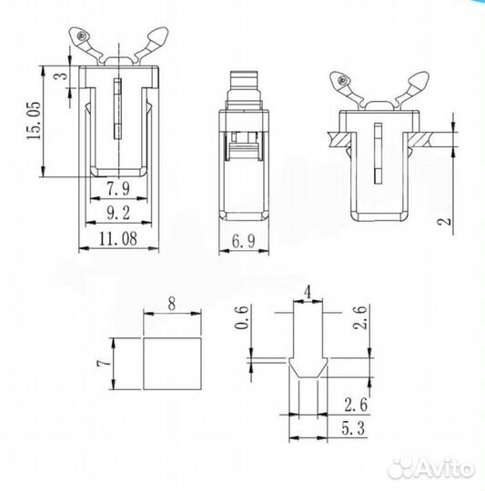 Механизм фиксации очечника