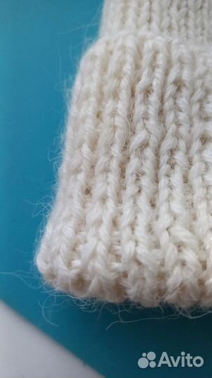 Шапка вязаная из пуха норки