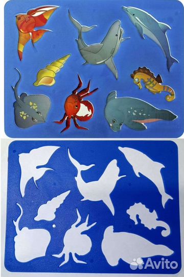 Трафареты-раскраски для детей