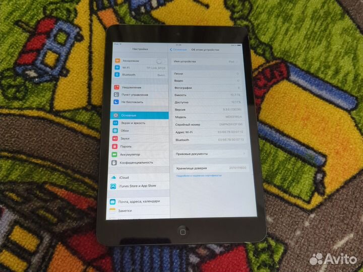 iPad mini 1 для ребёнка вайфай