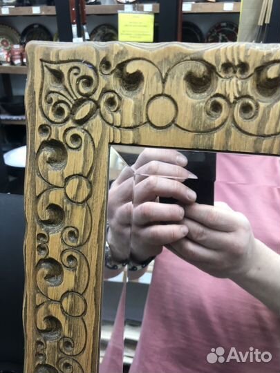 Зеркало старинное масив сосны