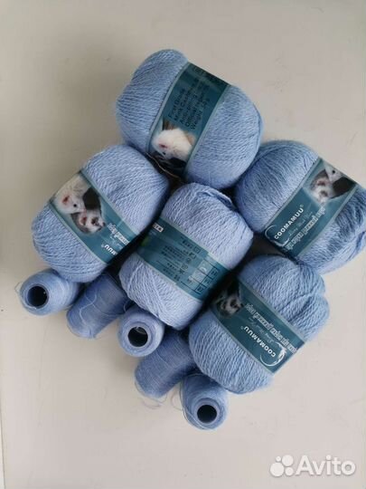 Пряжа пух норки