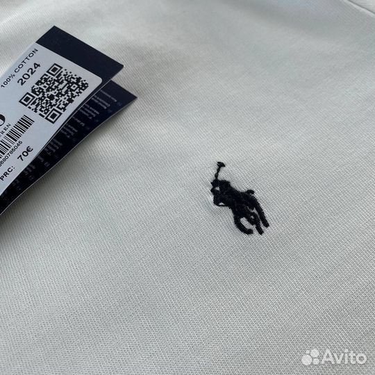 Футболка polo ralf lauren белая