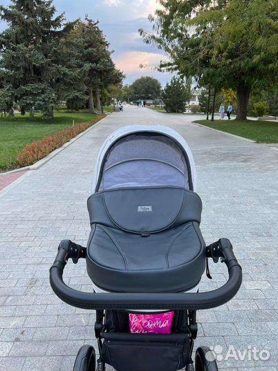 Коляска 2 в 1 эко кожа