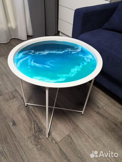 Кофейный столик, съемный поднос, разборный