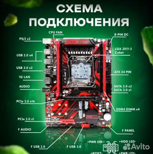 Материнская плата комплект Atermiter X99 32GB (новая)