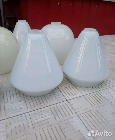 Плафоны для люстры стеклянные 6 шт Комплект СССР