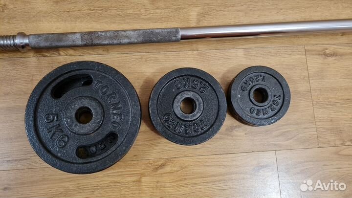 Штанга, гриф с блинами