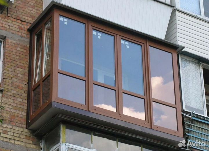 Остекление дома пластиковыми окнами