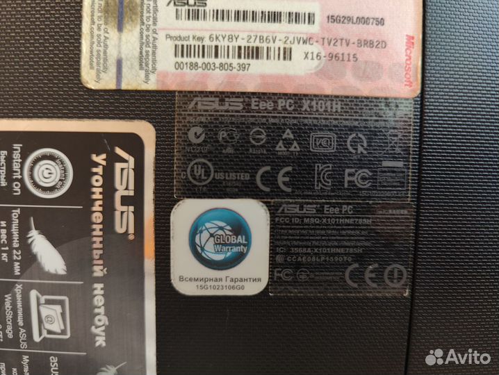 Нетбук asus Eee PC X101H