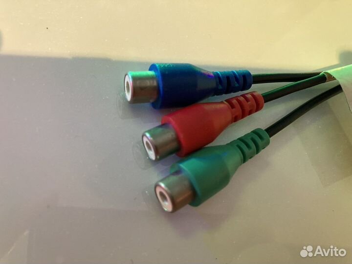 AV кабель 3,5 мм папа / 3 RCA мама