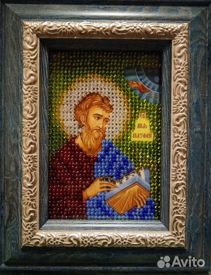 Икона вышитая бисером