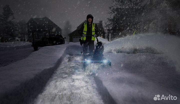 Снегоуборщик аккумуляторный Greenworks 82V