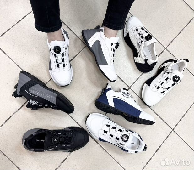 Кроссовки из натуральной кожи Fabio Moretti