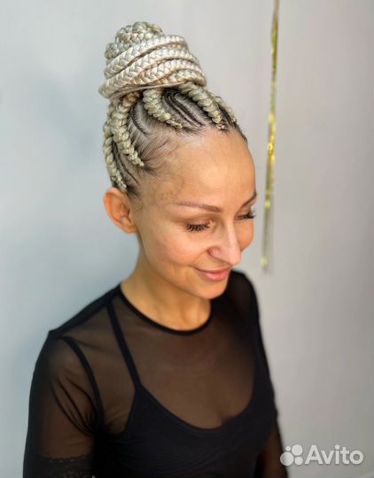 Афрокосы, кудри, наращивание