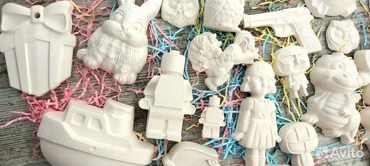 Гипсовые фигурки для раскрашивания детям