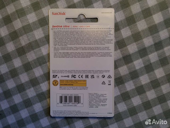 Карта памяти sdhc sdxc 128GB