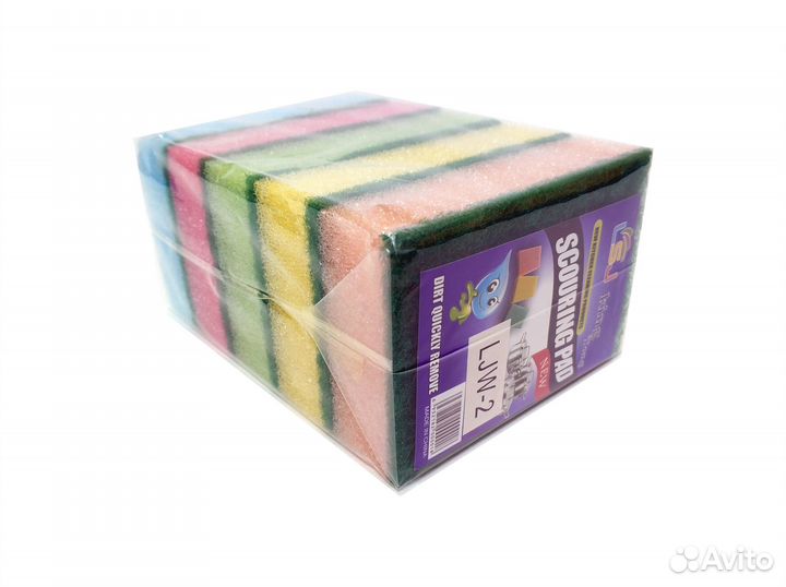 Губки для мытья посуды 5 шт