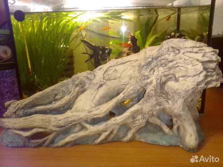 Коряга в аквариум