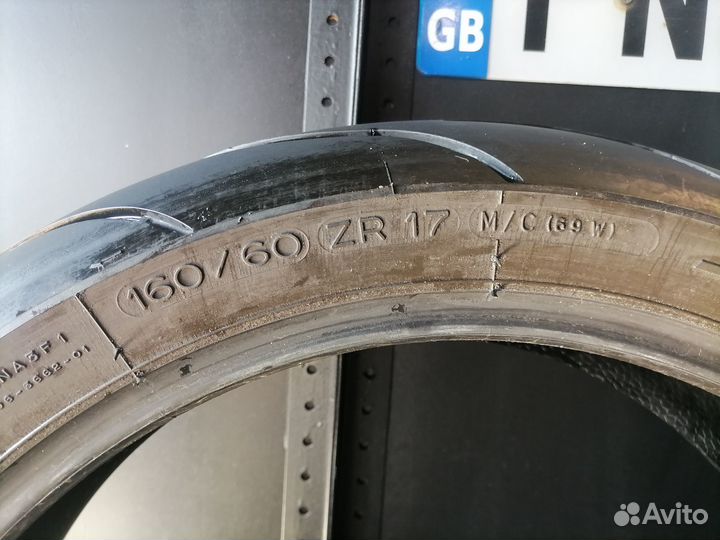 Мотошина Б/У Michelin Pilot 160/60 R17 M/C 69W