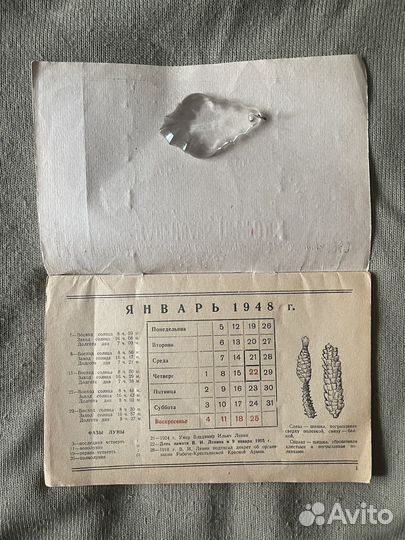 Календарь природы на 1948 г.(31-я годовщина воср)