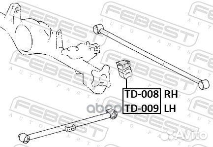 Отбойник заднего амортизатора toyota prado 02-10