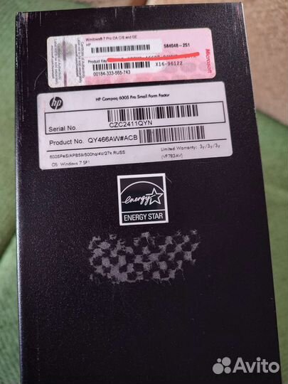 HP Compaq 6005 Pro Small Form Factor