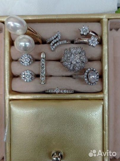 Серьги и кольца бижутерия