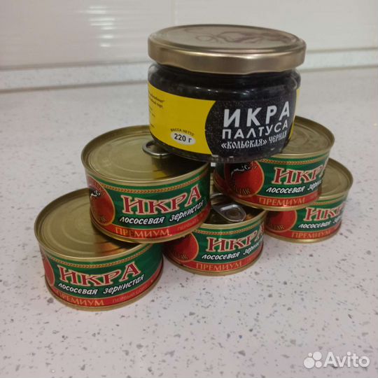 Чёрная и красная икра