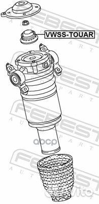 Опора амортизатора vwss-touar Febest