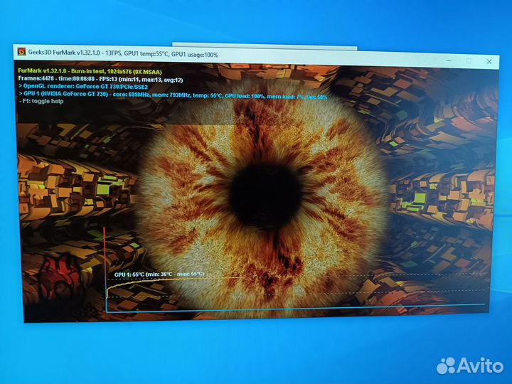 Видеокарта gigabyte geforce GT 730 2 Gb. gddr 3