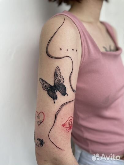Тату Татуировка Мини-тату на дому