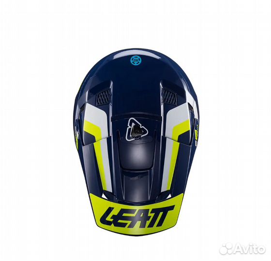 Кроссовый шлем leatt 3.5 + очки velocity 4.5 blue