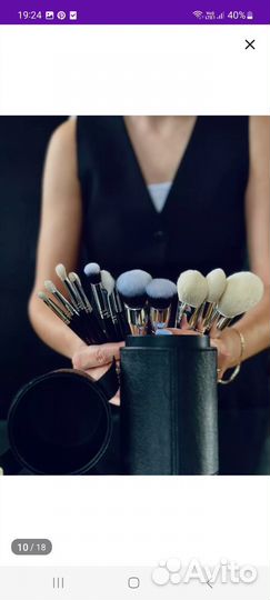 Новый набор натуральных кистей для макияжа