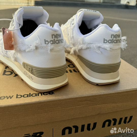 Кроссовки New balance 574 x miu miu