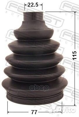 Пыльник ШРУСа внешнего (комплект) PVC 0217PN16