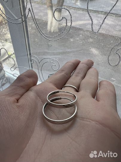 Серебряные серьги