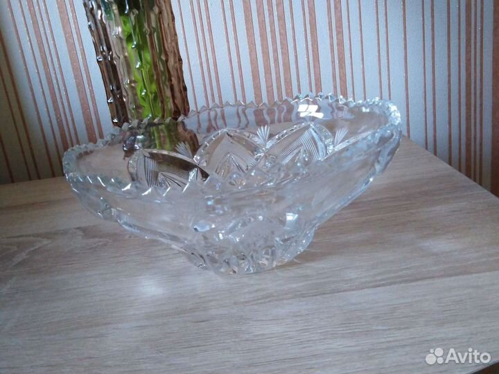 Хрустальная салатница большая