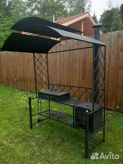 Мангал с печью