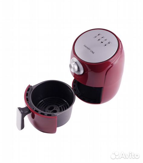 Аэрогриль Galaxy Line GL2522, 1100 Вт, красный