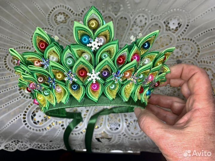Новогодняя корона «Ёлочка», «Бусинка»