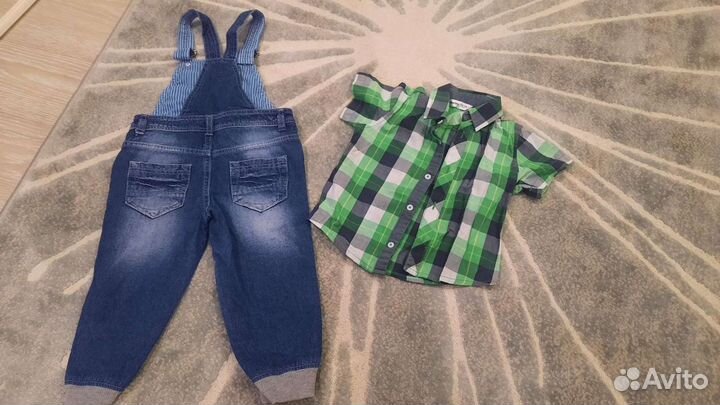 Рубашка и комбинезон 1-2 года
