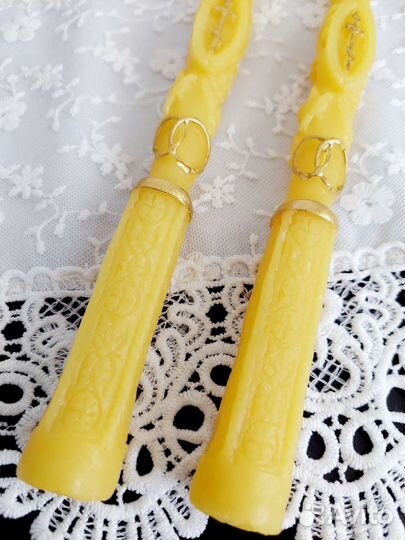 Свечи венчальные восковые h38см