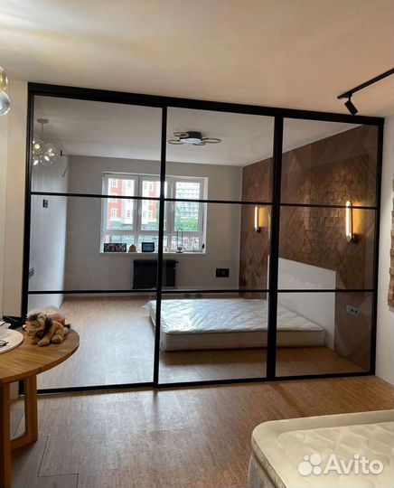 Перегородки раздвижные подвесные без порога