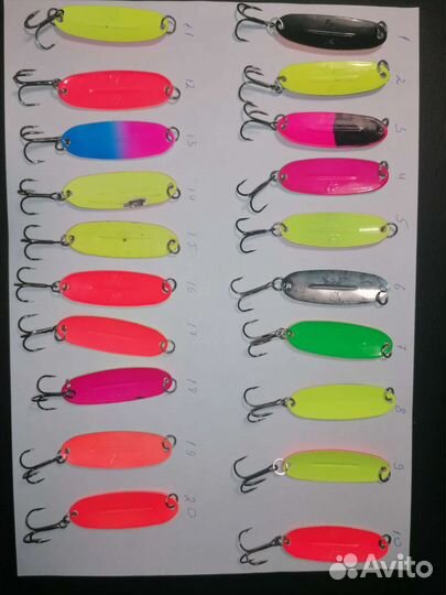 Набор форелевых блесен