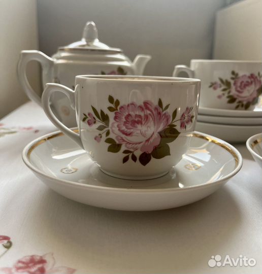 Чайный сервиз вербилки СССР