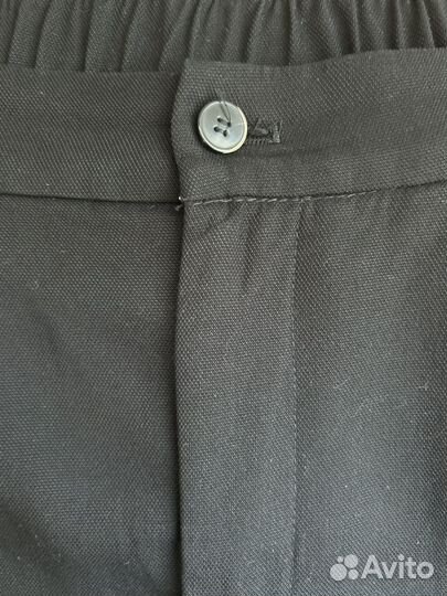 Брюки черные женские на резинке Zara р-S