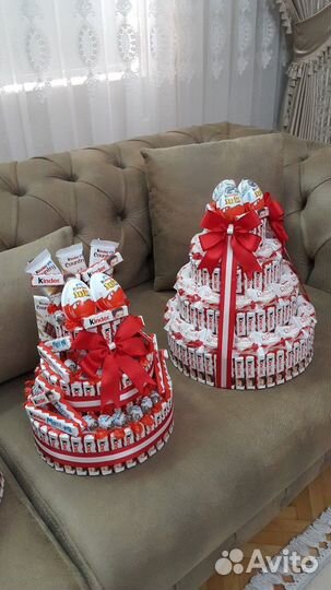 Шоколадный сладкий торт набор бокс kinder