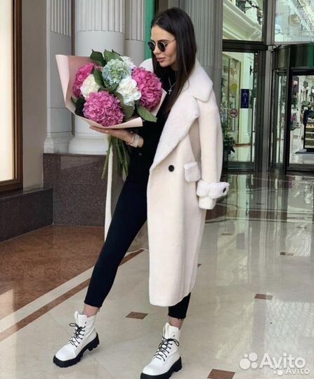 Шубка тедди натуральная ангора